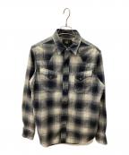 RRLダブルアールエル）の古着「00sウエスタンシャツ」｜グレー