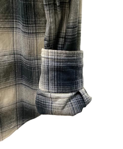 RRL（ダブルアールエル）RRL (ダブルアールエル) 00sウエスタンシャツ グレー サイズ:Mの古着・服飾アイテム