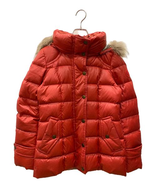 BURBERRY BLUE LABEL（バーバリーロンドンブルーレーベル）BURBERRY BLUE LABEL (バーバリーロンドンブルーレーベル) ダウンコート レッド サイズ:Mの古着・服飾アイテム