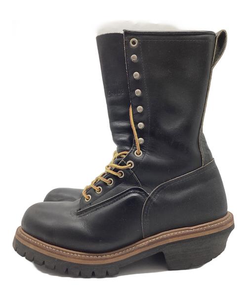 RED WING（レッドウィング）RED WING (レッドウィング) 90s 10inch LOGGER BOOT Steel Toe ブラック サイズ:25.5cmの古着・服飾アイテム