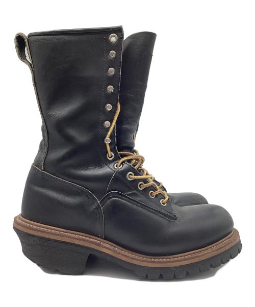 RED WING（レッドウィング）RED WING (レッドウィング) 90s 10inch LOGGER BOOT Steel Toe ブラック サイズ:25.5cmの古着・服飾アイテム