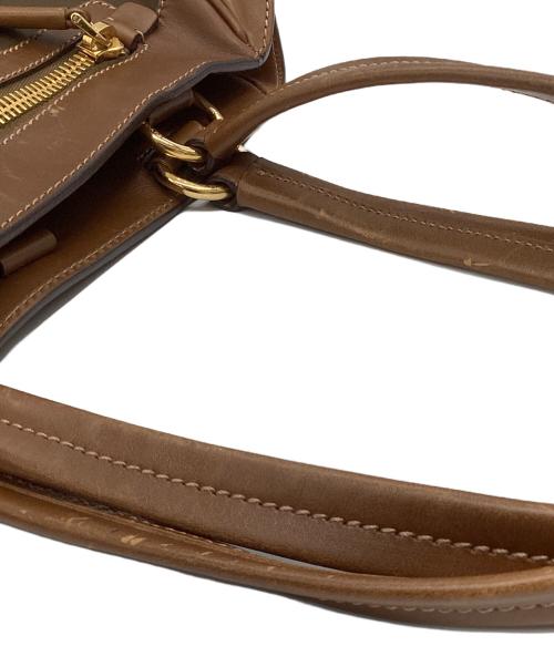 PRADA（プラダ）PRADA (プラダ) ハンドバッグ ブラウン×カーキの古着・服飾アイテム