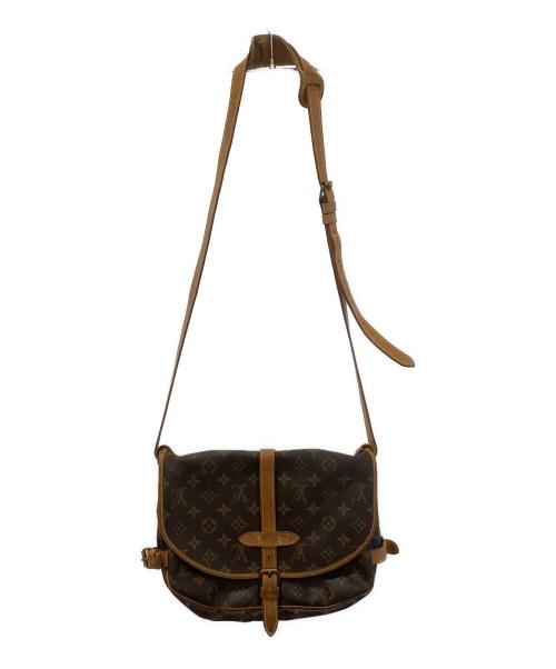 LOUIS VUITTON（ルイ ヴィトン）LOUIS VUITTON (ルイ ヴィトン) MALLETIER刻印　ソミュール30（旧型） ブラウンの古着・服飾アイテム