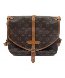 LOUIS VUITTON（ルイ ヴィトン）の古着「MALLETIER刻印　ソミュール30（旧型）」｜ブラウン