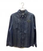 HARLEY-DAVIDSONハーレーダビッドソン）の古着「デニムシャツ」｜インディゴ