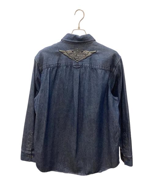 HARLEY-DAVIDSON（ハーレーダビッドソン）HARLEY-DAVIDSON (ハーレーダビッドソン) デニムシャツ インディゴ サイズ:Lの古着・服飾アイテム