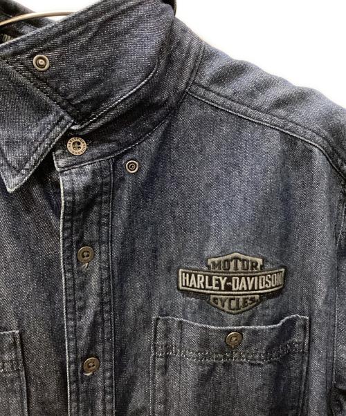 HARLEY-DAVIDSON（ハーレーダビッドソン）HARLEY-DAVIDSON (ハーレーダビッドソン) デニムシャツ インディゴ サイズ:Lの古着・服飾アイテム