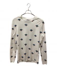 HYDROGEN（ハイドロゲン）の古着「H-ROBOT柄ロングスリーブTシャツ」｜ホワイト