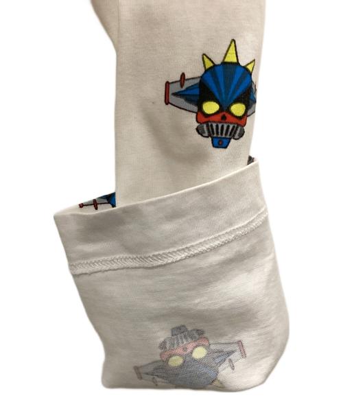 HYDROGEN（ハイドロゲン）HYDROGEN (ハイドロゲン) H-ROBOT柄ロングスリーブTシャツ ホワイト サイズ:Mの古着・服飾アイテム