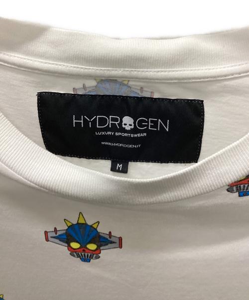 HYDROGEN（ハイドロゲン）HYDROGEN (ハイドロゲン) H-ROBOT柄ロングスリーブTシャツ ホワイト サイズ:Mの古着・服飾アイテム