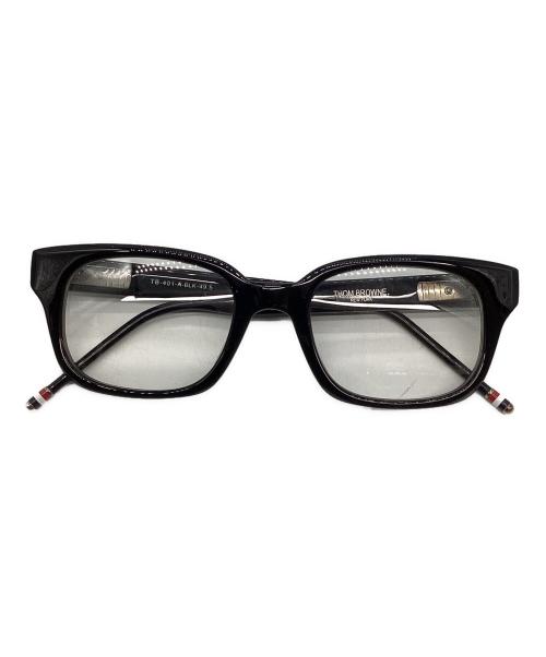 THOM BROWNE. NEW YORK（トムブラウン ニューヨーク）THOM BROWNE. NEW YORK (トムブラウンニューヨーク) サングラス ブラックの古着・服飾アイテム