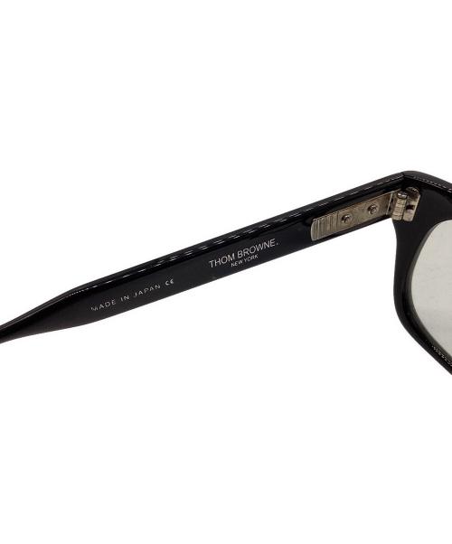 THOM BROWNE. NEW YORK（トムブラウン ニューヨーク）THOM BROWNE. NEW YORK (トムブラウンニューヨーク) サングラス ブラックの古着・服飾アイテム