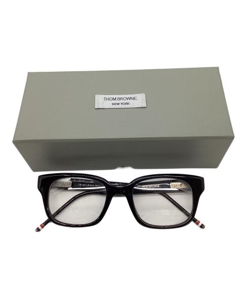 THOM BROWNE. NEW YORK（トムブラウン ニューヨーク）THOM BROWNE. NEW YORK (トムブラウンニューヨーク) サングラス ブラックの古着・服飾アイテム