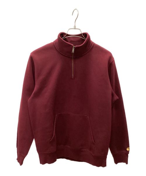Carhartt WIP（カーハート ワークインプログレス）Carhartt WIP (カーハート ワークインプログレス) CHASE NECK ZIP SWEAT エンジ サイズ:Mの古着・服飾アイテム