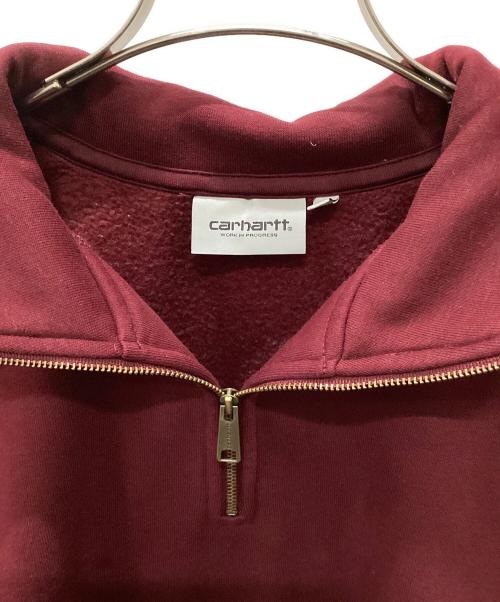 Carhartt WIP（カーハート ワークインプログレス）Carhartt WIP (カーハート ワークインプログレス) CHASE NECK ZIP SWEAT エンジ サイズ:Mの古着・服飾アイテム