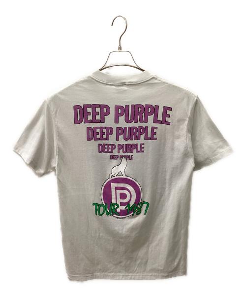 Spring Ford（スプリング フォード）Spring Ford (スプリング フォード) 80sDEEP PURPLE Tee ホワイト サイズ:Lの古着・服飾アイテム