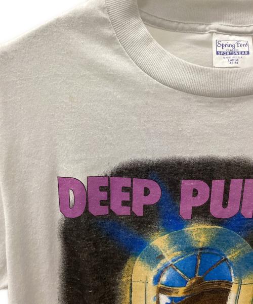 Spring Ford（スプリング フォード）Spring Ford (スプリング フォード) 80sDEEP PURPLE Tee ホワイト サイズ:Lの古着・服飾アイテム