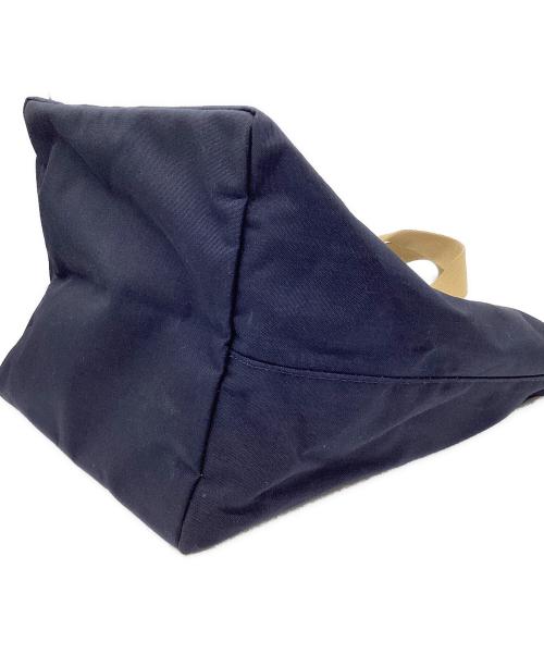 Herve Chapelier（エルベシャプリエ）Herve Chapelier (エルベシャプリエ) トゥモローランド別注コーデュラ舟型トートL ネイビー×ゴールドの古着・服飾アイテム