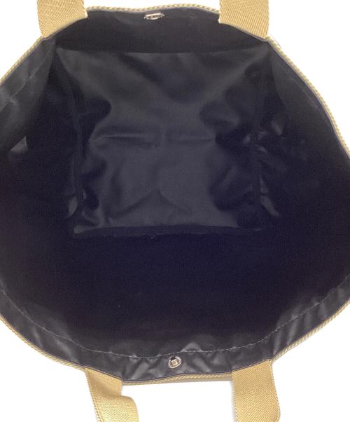 Herve Chapelier（エルベシャプリエ）Herve Chapelier (エルベシャプリエ) トゥモローランド別注コーデュラ舟型トートL ネイビー×ゴールドの古着・服飾アイテム