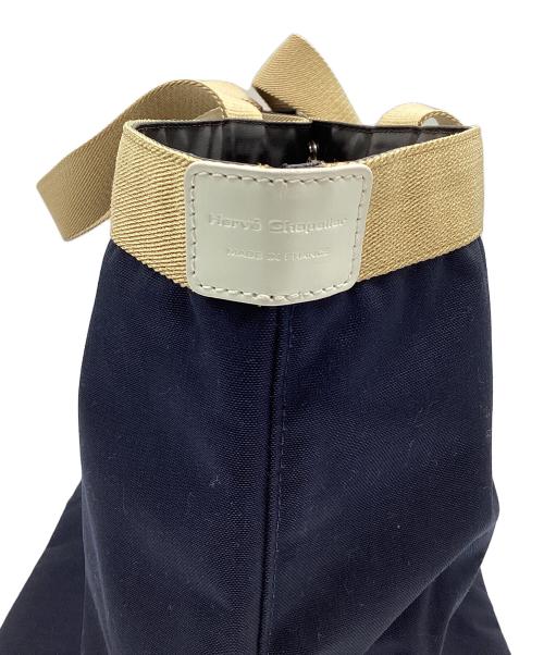 Herve Chapelier（エルベシャプリエ）Herve Chapelier (エルベシャプリエ) トゥモローランド別注コーデュラ舟型トートL ネイビー×ゴールドの古着・服飾アイテム