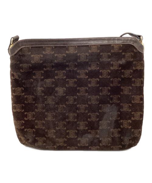 CELINE（セリーヌ）CELINE (セリーヌ) 90s スウェードショルダーバッグ ブラウンの古着・服飾アイテム