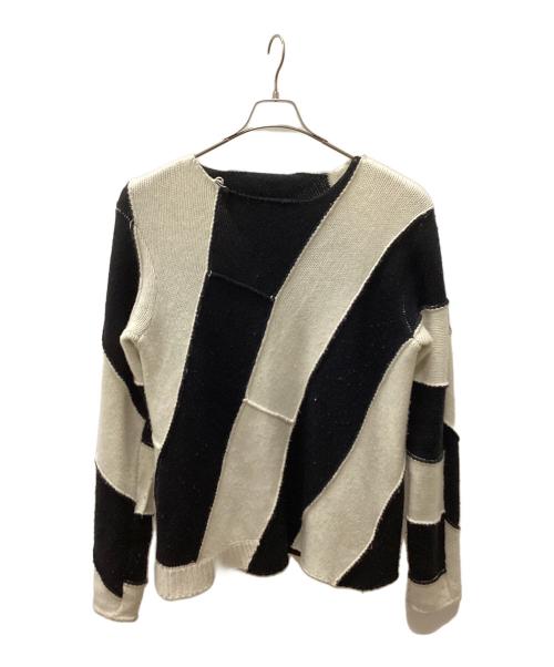 AMBUSH（アンブッシュ）AMBUSH (アンブッシュ) ニット ブラック×ホワイト サイズ:2の古着・服飾アイテム