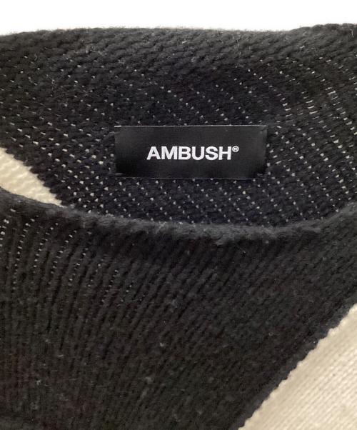 AMBUSH（アンブッシュ）AMBUSH (アンブッシュ) ニット ブラック×ホワイト サイズ:2の古着・服飾アイテム