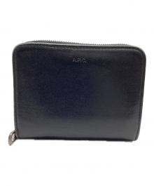 A.P.C.（アーペーセー）の古着「ラウンドファスナーコンパクトウォレット」｜ブラック
