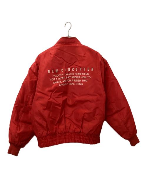 KADOYA（カドヤ）KADOYA (カドヤ) ライダースジャケット レッド サイズ:Mの古着・服飾アイテム