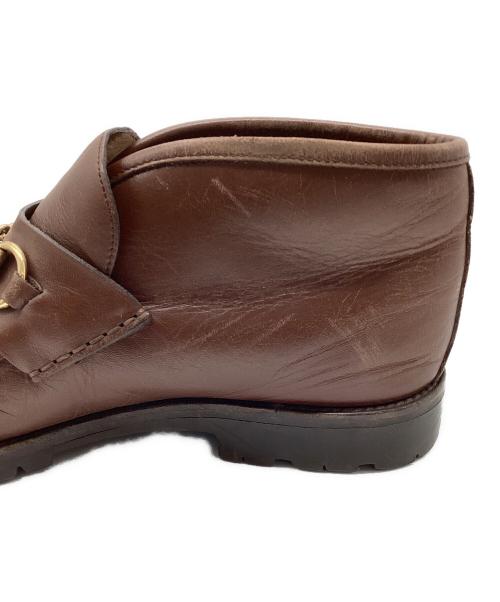 GUCCI（グッチ）GUCCI (グッチ) ホースビットレザーブーツ ブラウン サイズ:41の古着・服飾アイテム