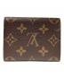 LOUIS VUITTON (ルイ ヴィトン) アンヴェロップ・カルト・ドゥ・ヴィジット ブラウン：25000円