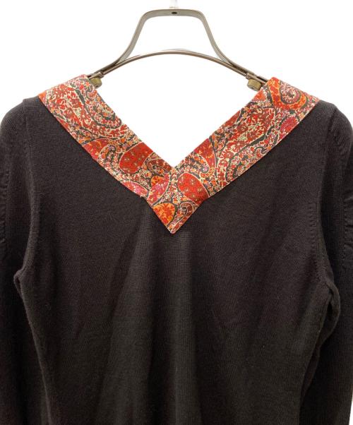 Vivienne Westwood RED LABEL（ヴィヴィアンウエストウッドレッドレーベル）Vivienne Westwood RED LABEL (ヴィヴィアンウエストウッドレッドレーベル) リボンニットカーディガン ブラウン サイズ:Mの古着・服飾アイテム