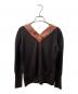 中古・古着 Vivienne Westwood RED LABEL (ヴィヴィアンウエストウッドレッドレーベル) リボンニットカーディガン ブラウン サイズ:M：17000円