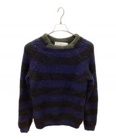 中古・古着通販】RAF SIMONS (ラフシモンズ) Rワッペンボーダーウール