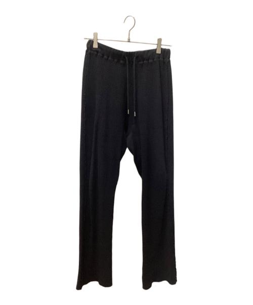 TAKAHIROMIYASHITA TheSoloIst.（タカヒロミヤシタ ザソロイスト）TAKAHIROMIYASHITA TheSoloIst. (タカヒロミヤシタ ザソロイスト) ワッフルニットパンツ ブラック サイズ:48の古着・服飾アイテム
