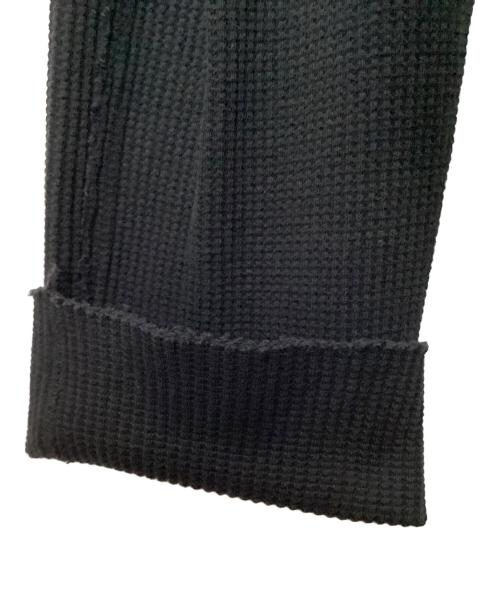 TAKAHIROMIYASHITA TheSoloIst.（タカヒロミヤシタ ザソロイスト）TAKAHIROMIYASHITA TheSoloIst. (タカヒロミヤシタ ザソロイスト) ワッフルニットパンツ ブラック サイズ:48の古着・服飾アイテム