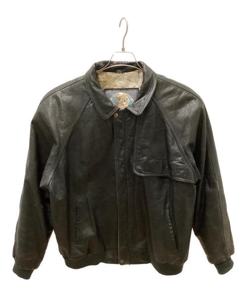 Durkee's Express（ダーキーズ エクスプレス）Durkee's Express (ダーキーズ エクスプレス) レザーフライトジャケット ブラック サイズ:XLの古着・服飾アイテム