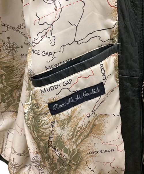 Durkee's Express（ダーキーズ エクスプレス）Durkee's Express (ダーキーズ エクスプレス) レザーフライトジャケット ブラック サイズ:XLの古着・服飾アイテム