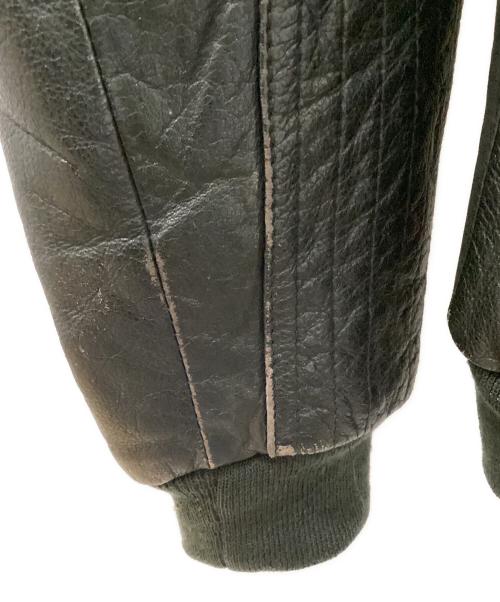 Durkee's Express（ダーキーズ エクスプレス）Durkee's Express (ダーキーズ エクスプレス) レザーフライトジャケット ブラック サイズ:XLの古着・服飾アイテム