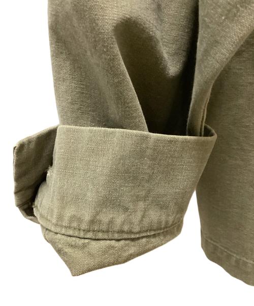 Spick and Span（スピック＆スパン）Spick and Span (スピックアンドスパン) コットンノーカラー金ボタンブルゾン オリーブ サイズ:Fの古着・服飾アイテム
