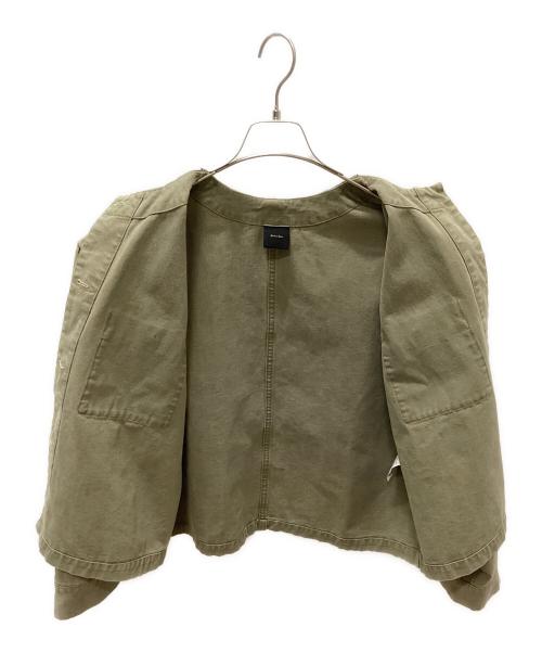 Spick and Span（スピック＆スパン）Spick and Span (スピックアンドスパン) コットンノーカラー金ボタンブルゾン オリーブ サイズ:Fの古着・服飾アイテム