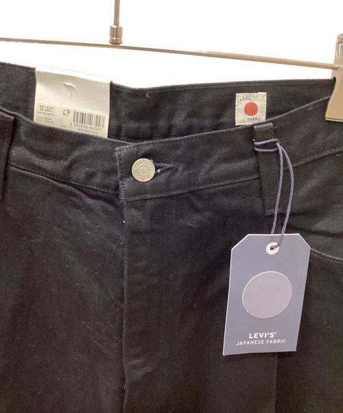 LEVI'S（リーバイス）LEVI'S (リーバイス) ワイドプリーツクロップパンツ ブラック サイズ:W32の古着・服飾アイテム