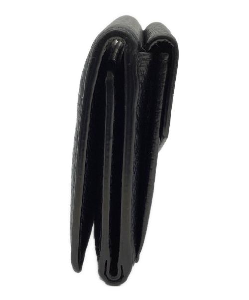 Maison Margiela（メゾンマルジェラ）Maison Margiela (メゾンマルジェラ) 4ステッチ トリフォールド ミニウォレット ブラックの古着・服飾アイテム