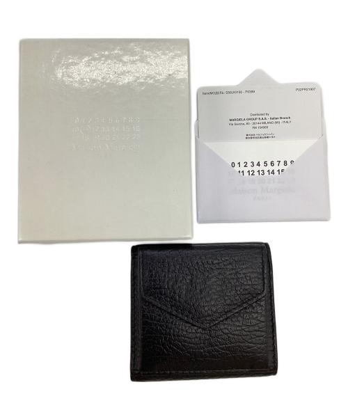 Maison Margiela（メゾンマルジェラ）Maison Margiela (メゾンマルジェラ) 4ステッチ トリフォールド ミニウォレット ブラックの古着・服飾アイテム