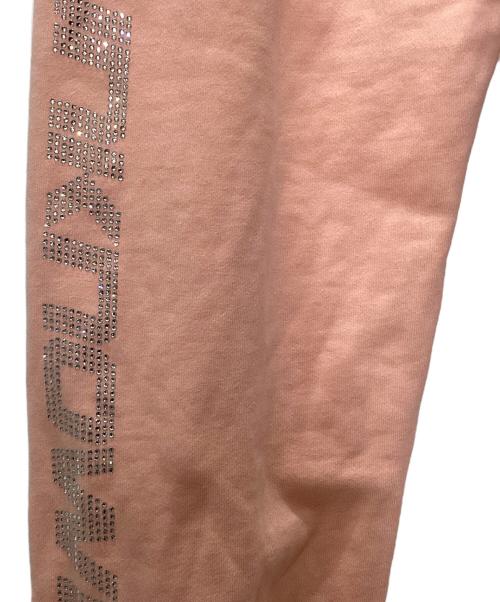 unknown（アンノウン）unknown (アンノウン) SIGNATURE RHINESTONE JOGGER PANTS ピンク サイズ:Sの古着・服飾アイテム