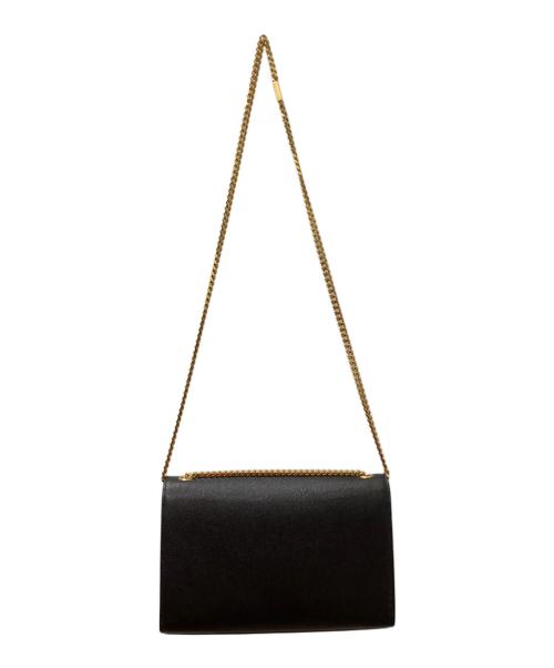 SAINT LAURENT（サンローラン）saint laurent (サンローラン) KATE MEDIUM IN GRAIN DE POUDRE EMBOSSED LEATHER ブラックの古着・服飾アイテム