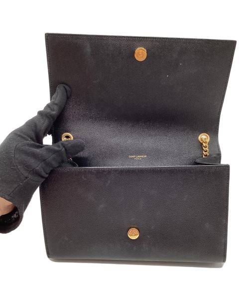 SAINT LAURENT（サンローラン）saint laurent (サンローラン) KATE MEDIUM IN GRAIN DE POUDRE EMBOSSED LEATHER ブラックの古着・服飾アイテム