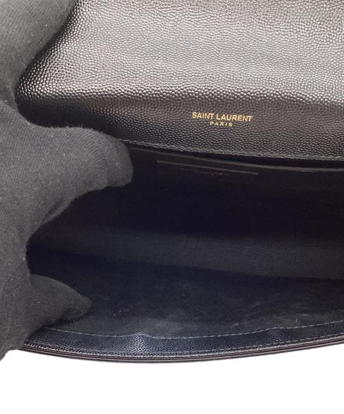 SAINT LAURENT（サンローラン）saint laurent (サンローラン) KATE MEDIUM IN GRAIN DE POUDRE EMBOSSED LEATHER ブラックの古着・服飾アイテム