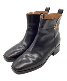TORY BURCH（トリーバーチ）の古着「EVERLY FLAT BOOTS」｜ブラック