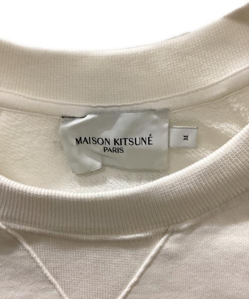 maison kitsune（メゾンキツネ）maison kitsune (メゾンキツネ) LINE FRIENDS (ラインフレンズ) BIG PRINT SWEATSHIRT ホワイト サイズ:Mの古着・服飾アイテム